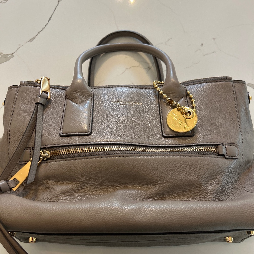 Marc Jacobs Gray Leather Satchel
